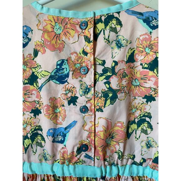 Matilda Jane Friends Forever Sienna bluebird floral print dress girls sz 6 - Picture 4 of 4